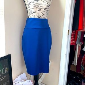 Royal Blue Foldable Waistband Skirt
